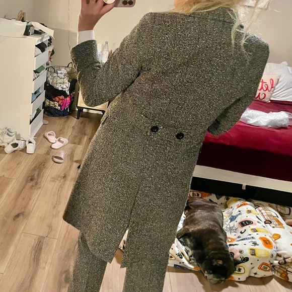 Womens 2pc Bebe Tweed Jacket + Pant Suit - Picture 6 of 13